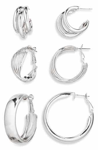 Tasha Set of 3 Assorted Hoop Earrings