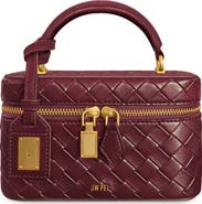 JW PEI Cleo Woven Faux Leather Top Handle Bag