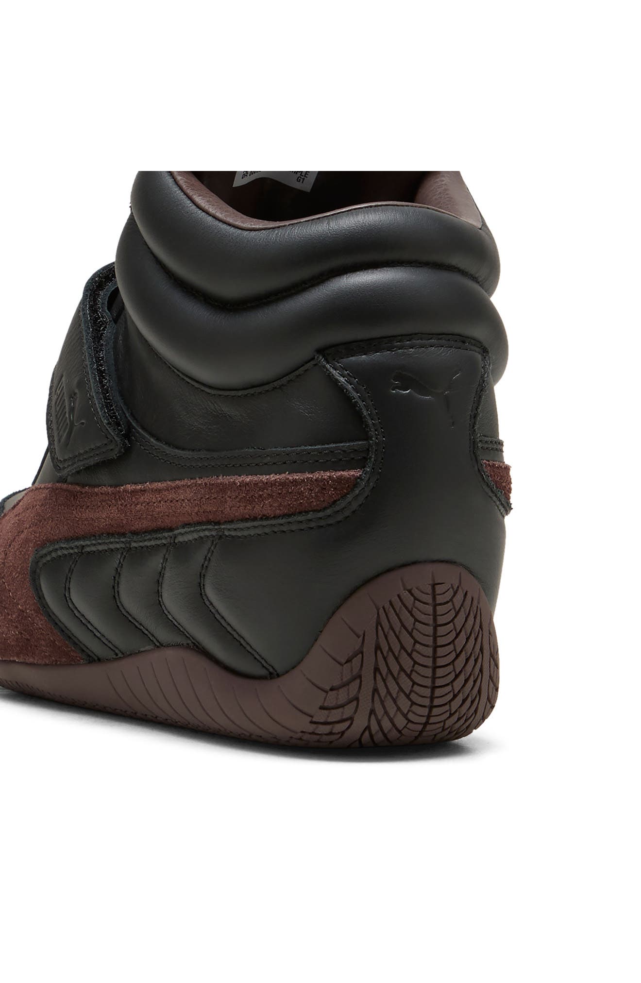 PUMA Speedcat Wedge Leather Sneaker, Alternate, color, Puma Black/ Chocolate Brown