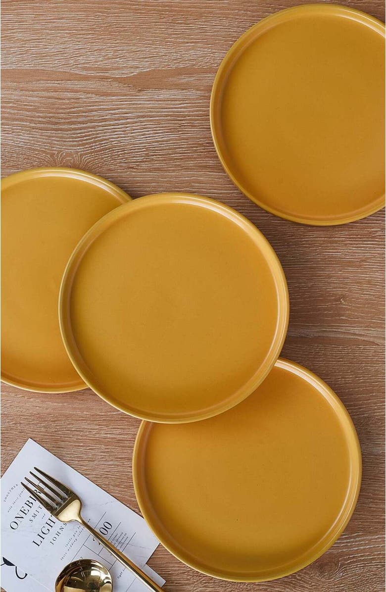 Stone Lain Cleo Stoneware 16-Piece Dinnerware Set, Alternate, color, Yellow