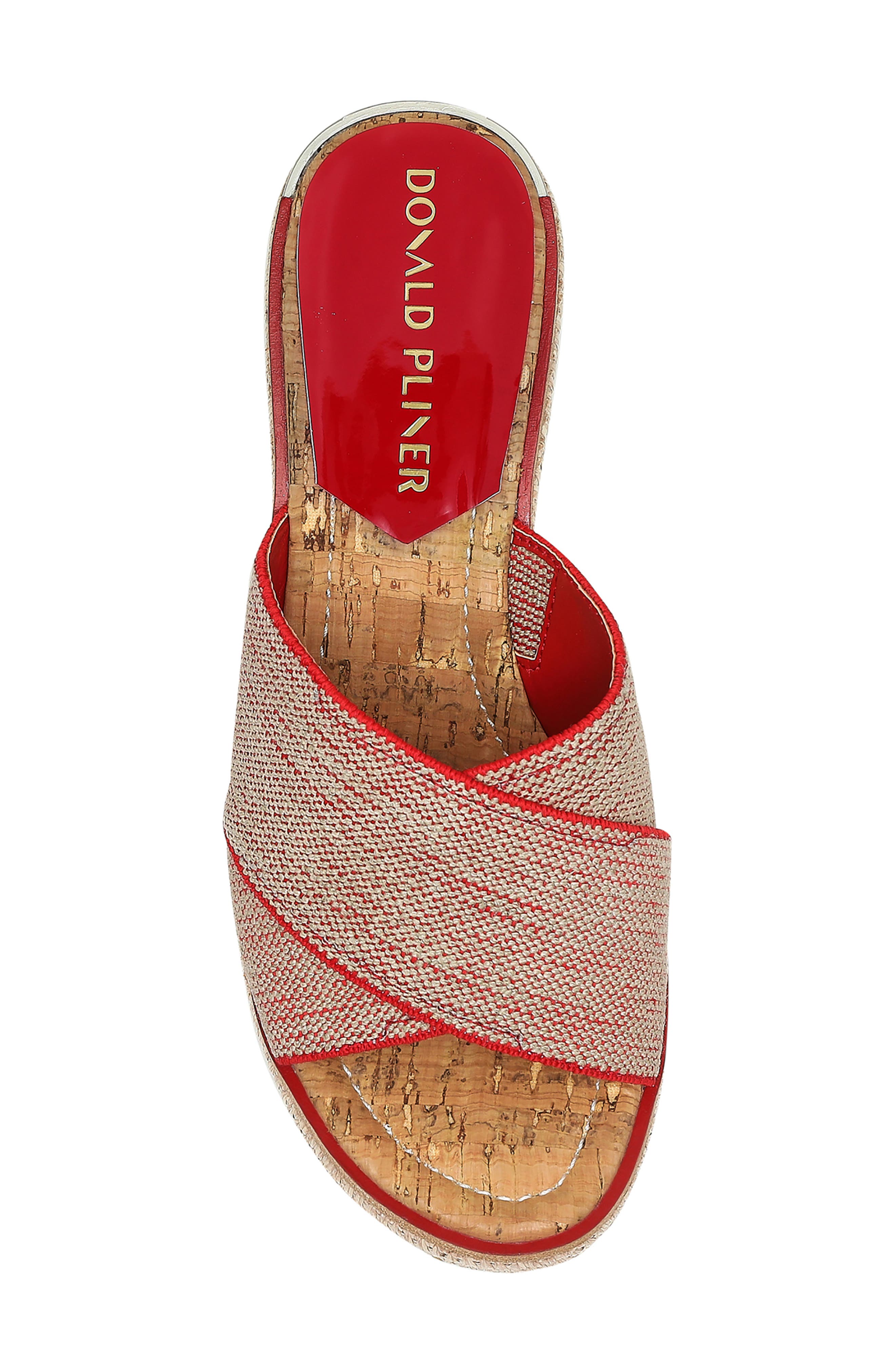 Ideal Platform Wedge Sandal, Alternate, color, TOMATO
