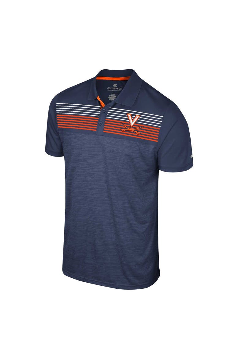 Men's Colosseum Navy Virginia Cavaliers Langmore Polo, Alternate, color, Navy