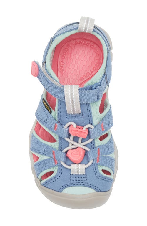 Keen Kids' Seacamp Ii Cnx Water Friendly Sandal In Coronet Blue/hot Pink