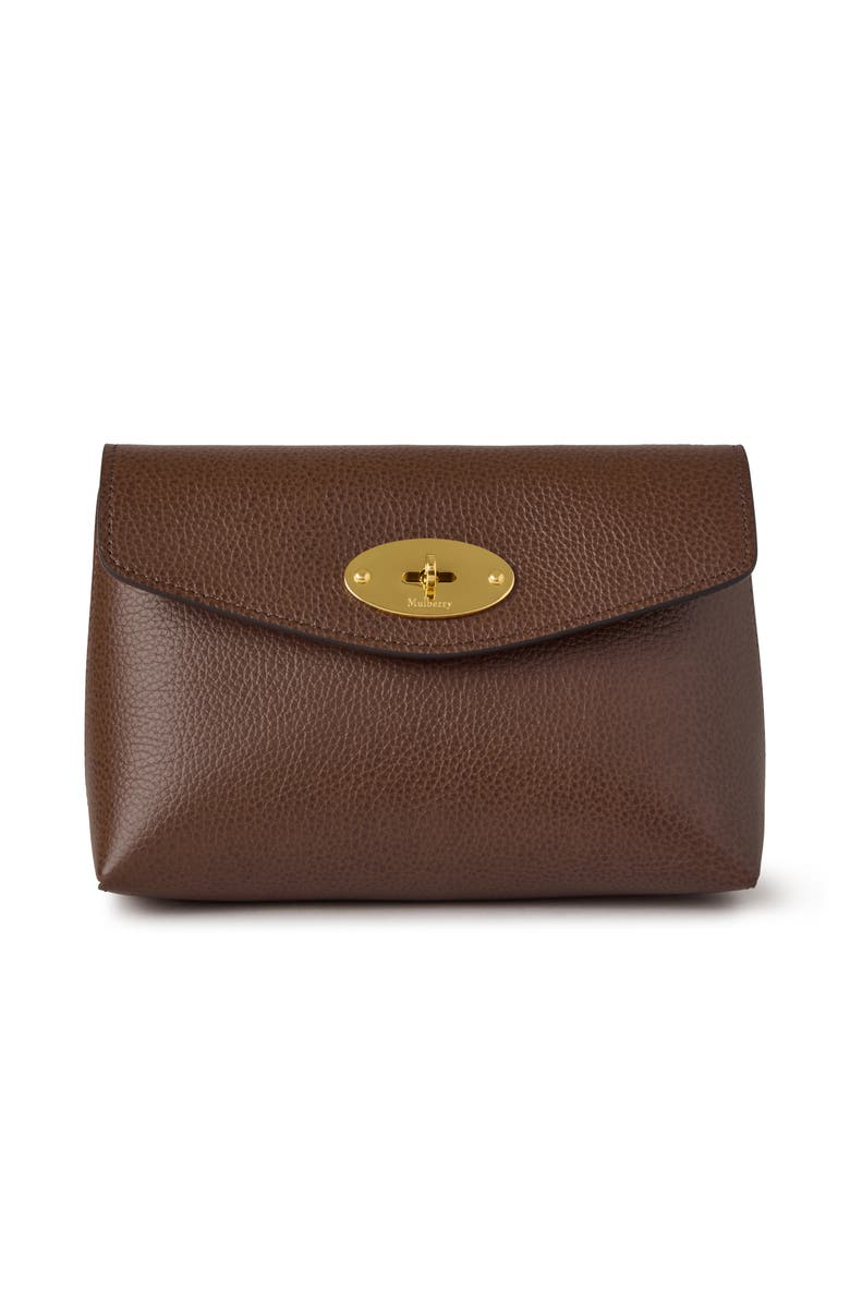 Mulberry Darley Cosmetic Pouch, Main, color, Oak