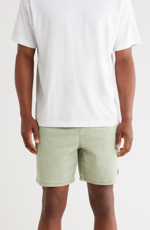 RVCA Escape Solid Shorts in Light Olive 