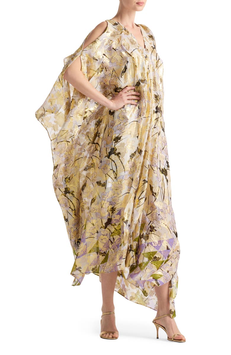 St. John Collection Geo Frieze Jacquard Caftan, Alternate, color,