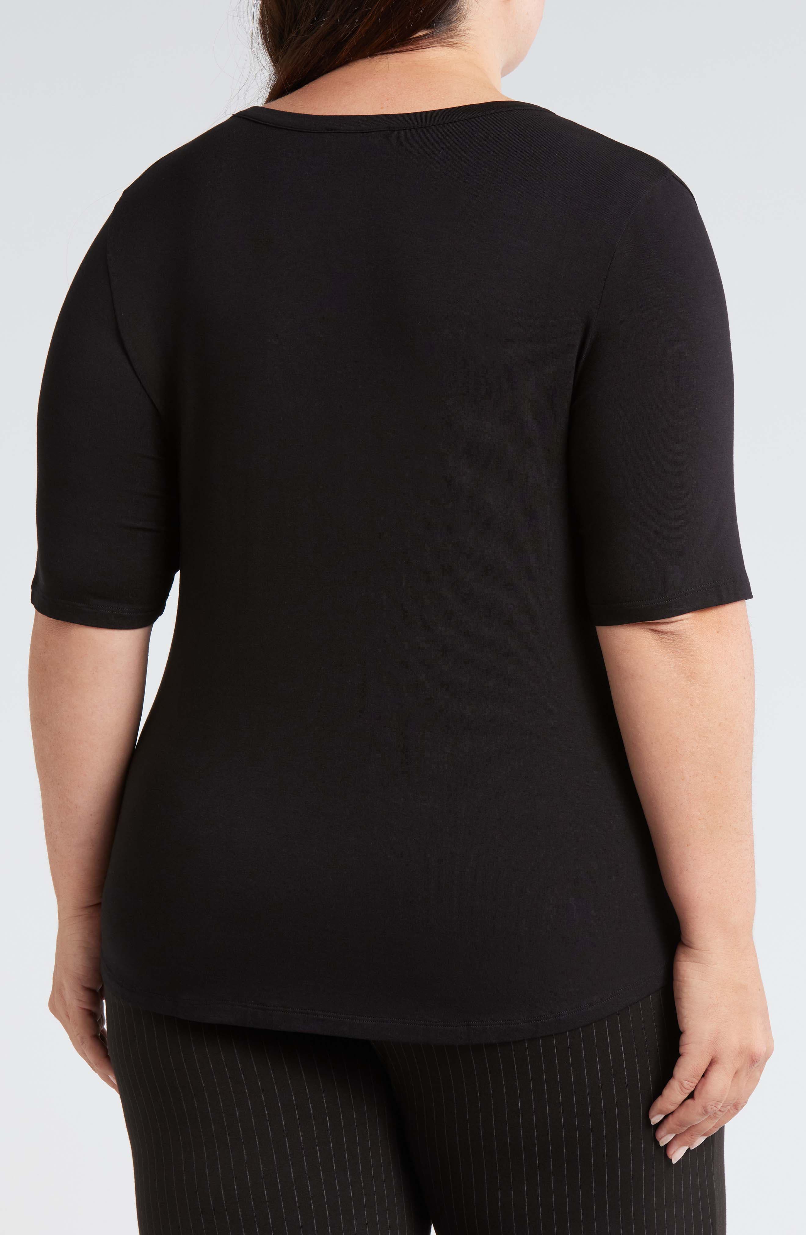 Lily Liquid Jersey V-Neck T-Shirt - image 2