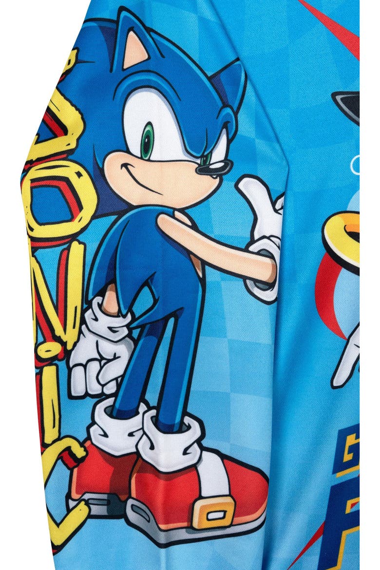 Sonic the Hedgehog Fleece Hooded Sweatshirt, Alternate, color, Sonic Shadow Blue
