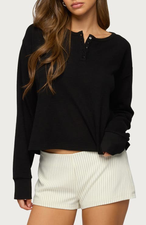Deni Waffle Knit Henley