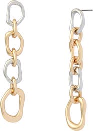 Robert Lee Morris Linear Link Earrings