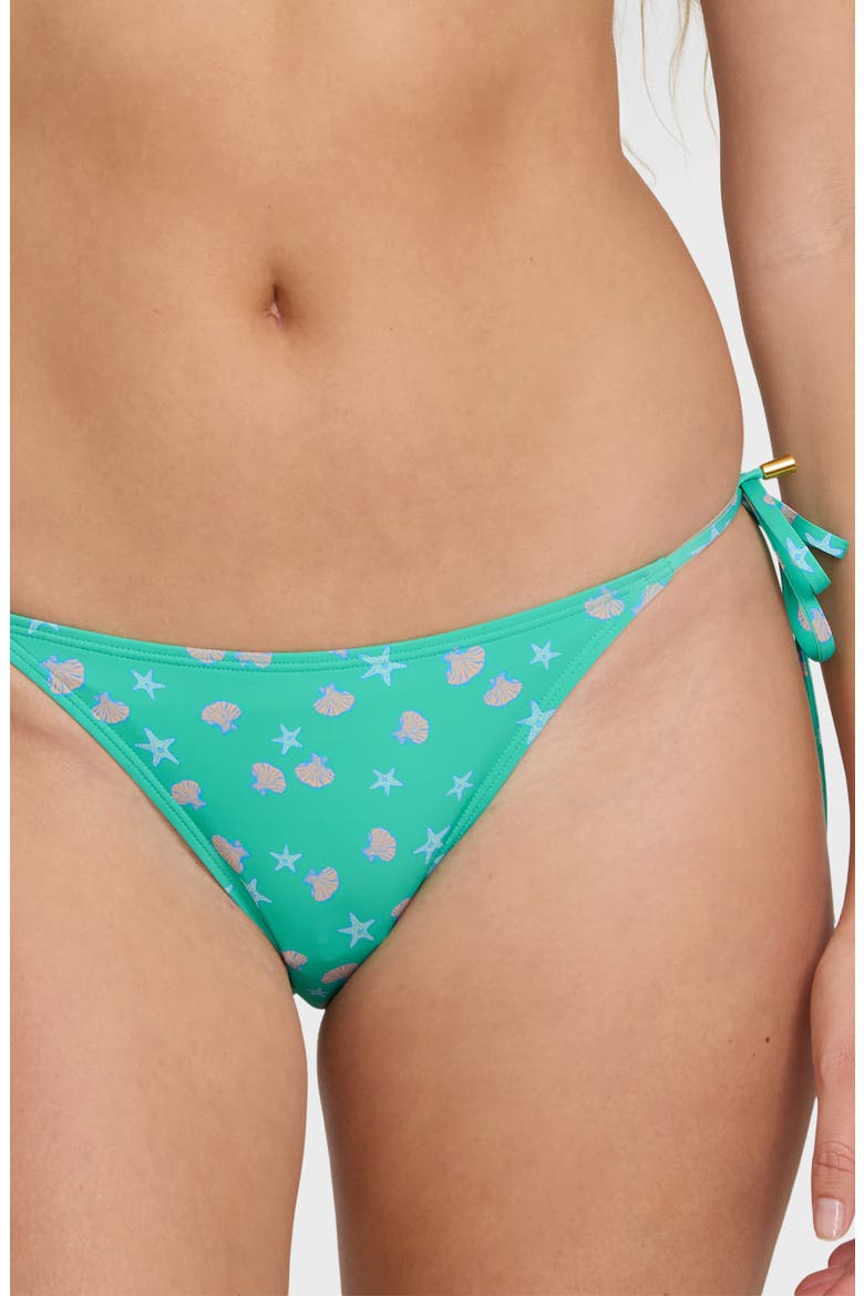 Shipwrecked Side Tie Tropic Bikini Bottoms, Alternate, color, GREEN TROPICS