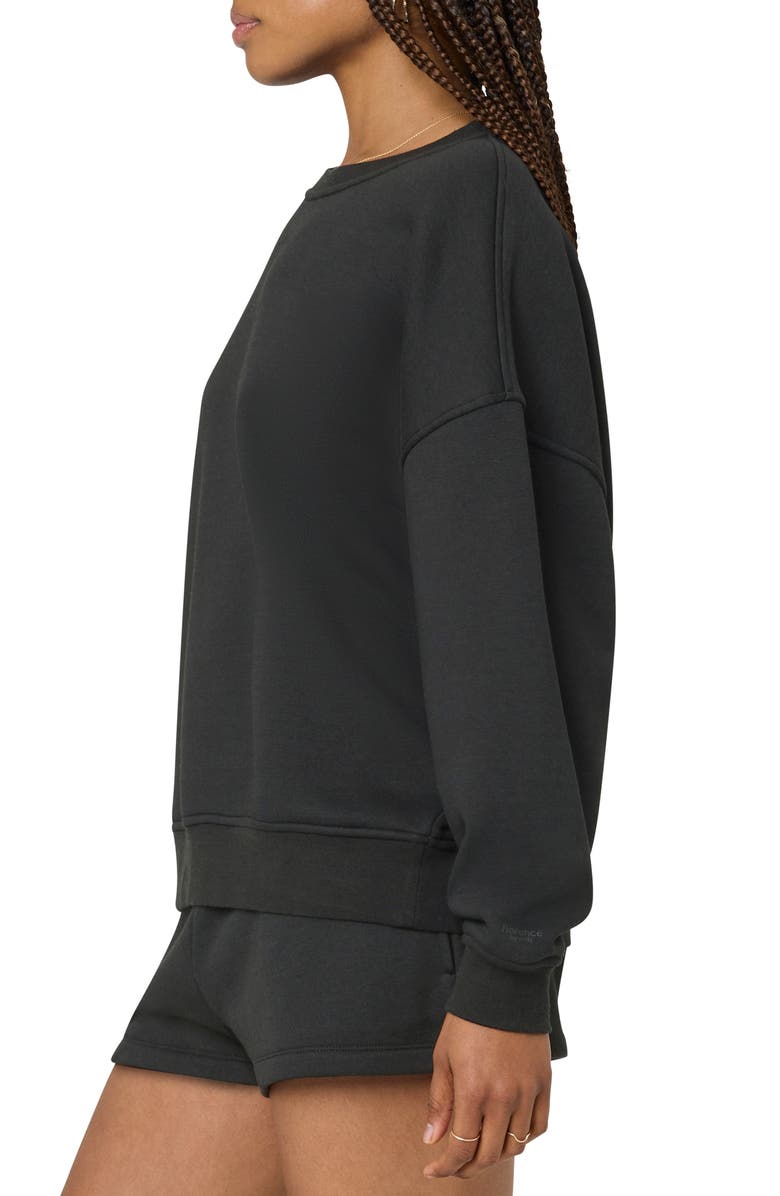 Florence by Mills Cozy Crush Oversize Sweatshirt, Alternate, color, Black