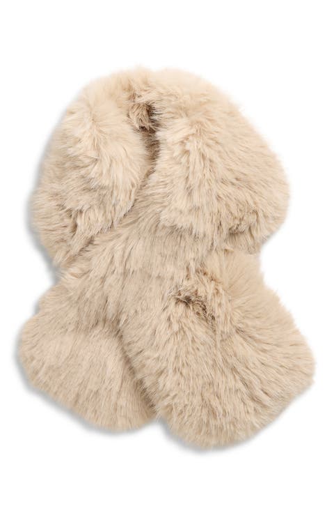 Faux Fur Pull Through Scarf