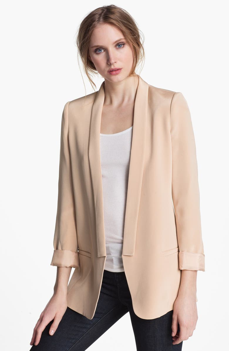 Truth & Pride Truth and Pride Silk Blazer, Main, color, 