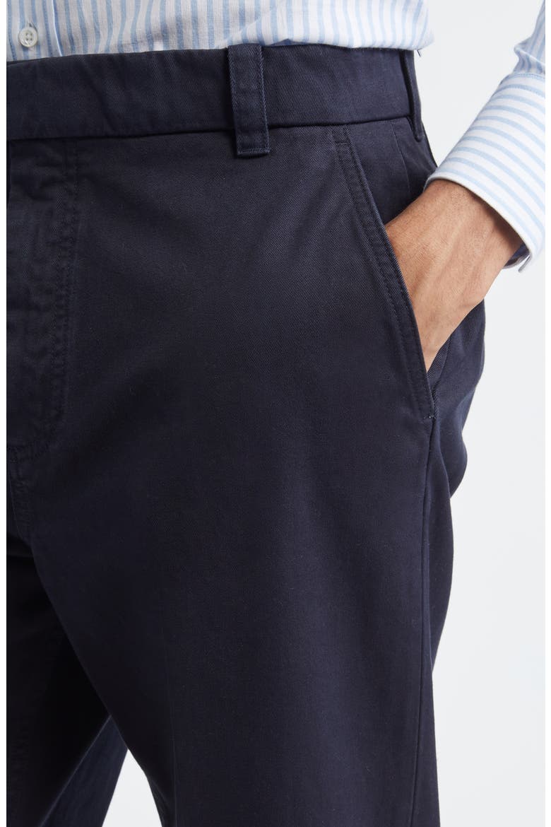 Cotton Twill Crop Chinos, Alternate, color, NAVY