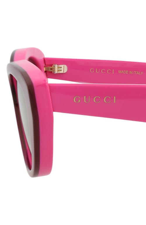 Gucci 54mm Cat Eye Sunglasses In Multi