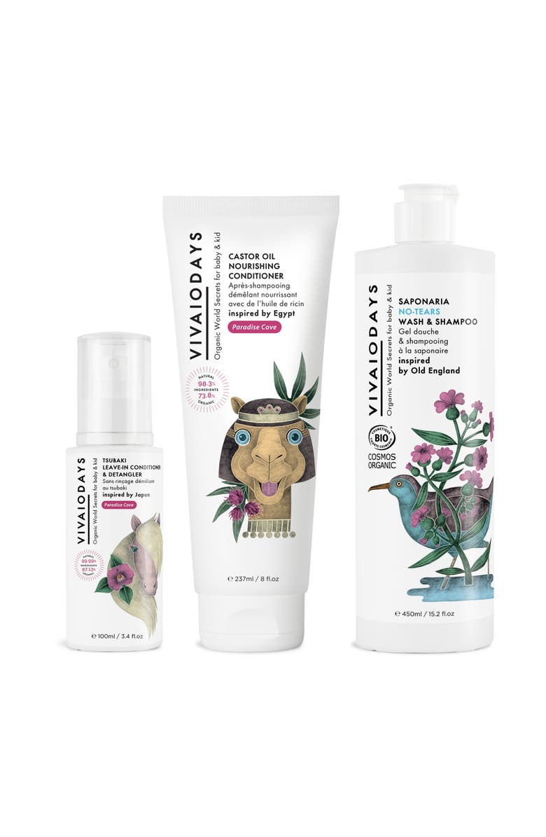 VIVAIODAYS Natural Hair Care Bundle for Kid, Main, color, White