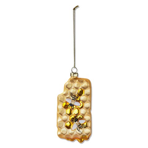 Multicolor Honey Comb Tree Ornament Perfect for Christmas