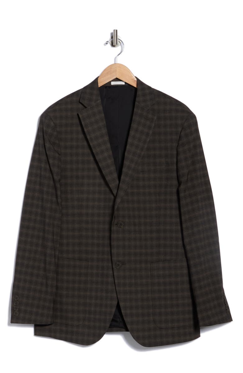 NORDSTROM RACK Shadow Check Sport Coat, Alternate, color, Brown Shadow Check