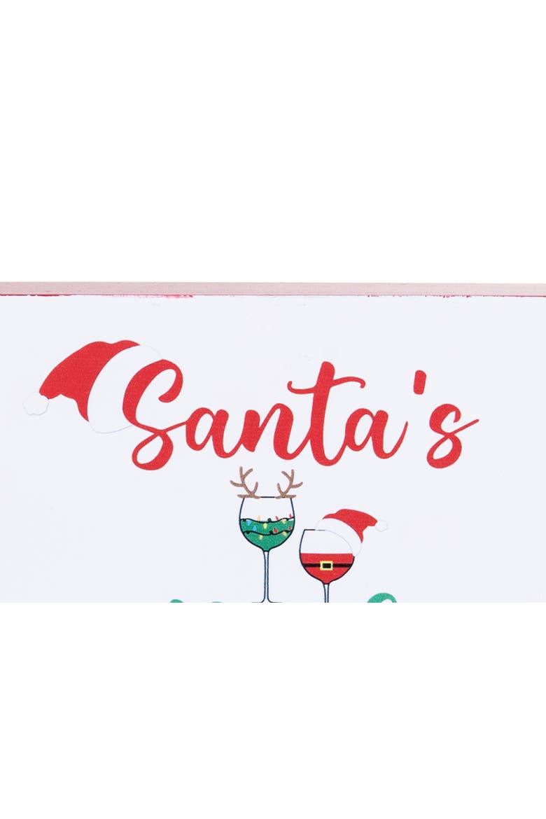 Santa's Real Helpers Shelf Block, Alternate, color, Green