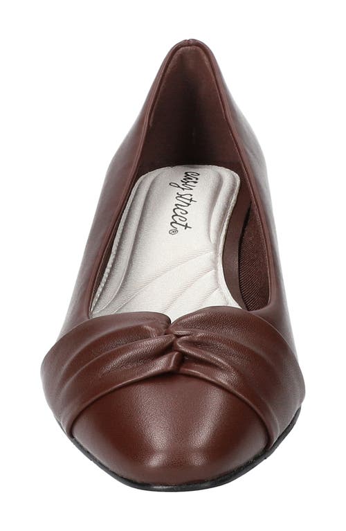 Easy Street Women's Lyanna Block-heel Slip-on Pumps In Burgundy