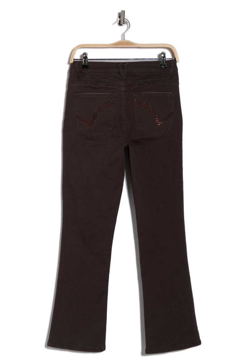 AbSolution High Waist Itty Bitty Bootcut Jeans, Alternate, color, ESPRESSO