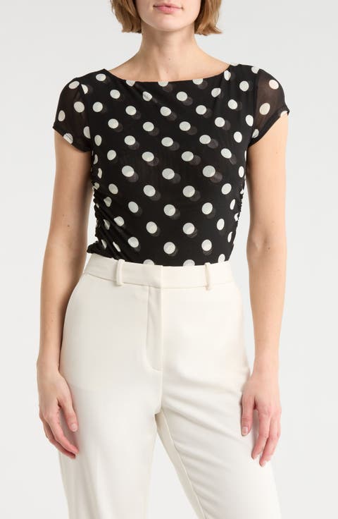 Ruched Cap Sleeve Top