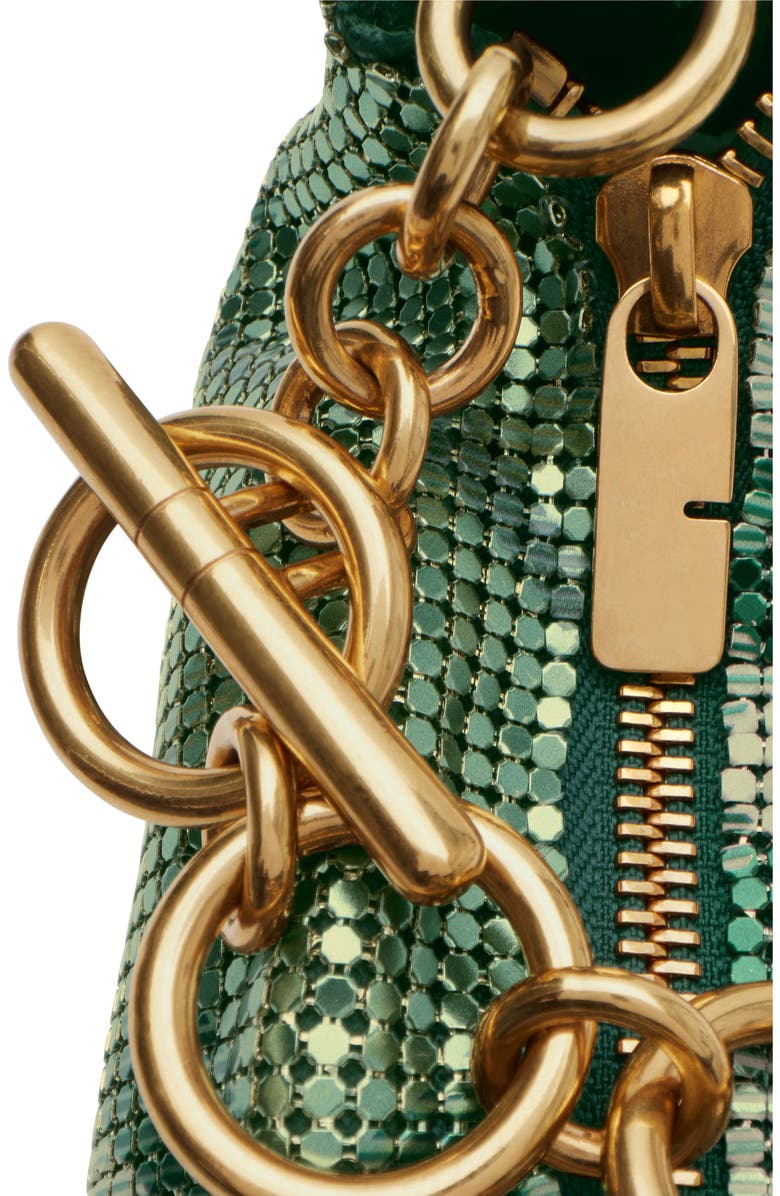 Burberry Chainmail Bag, Alternate, color, Gulf