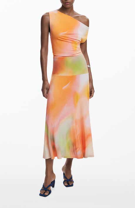 Desigual One-Shoulder Midi Dress