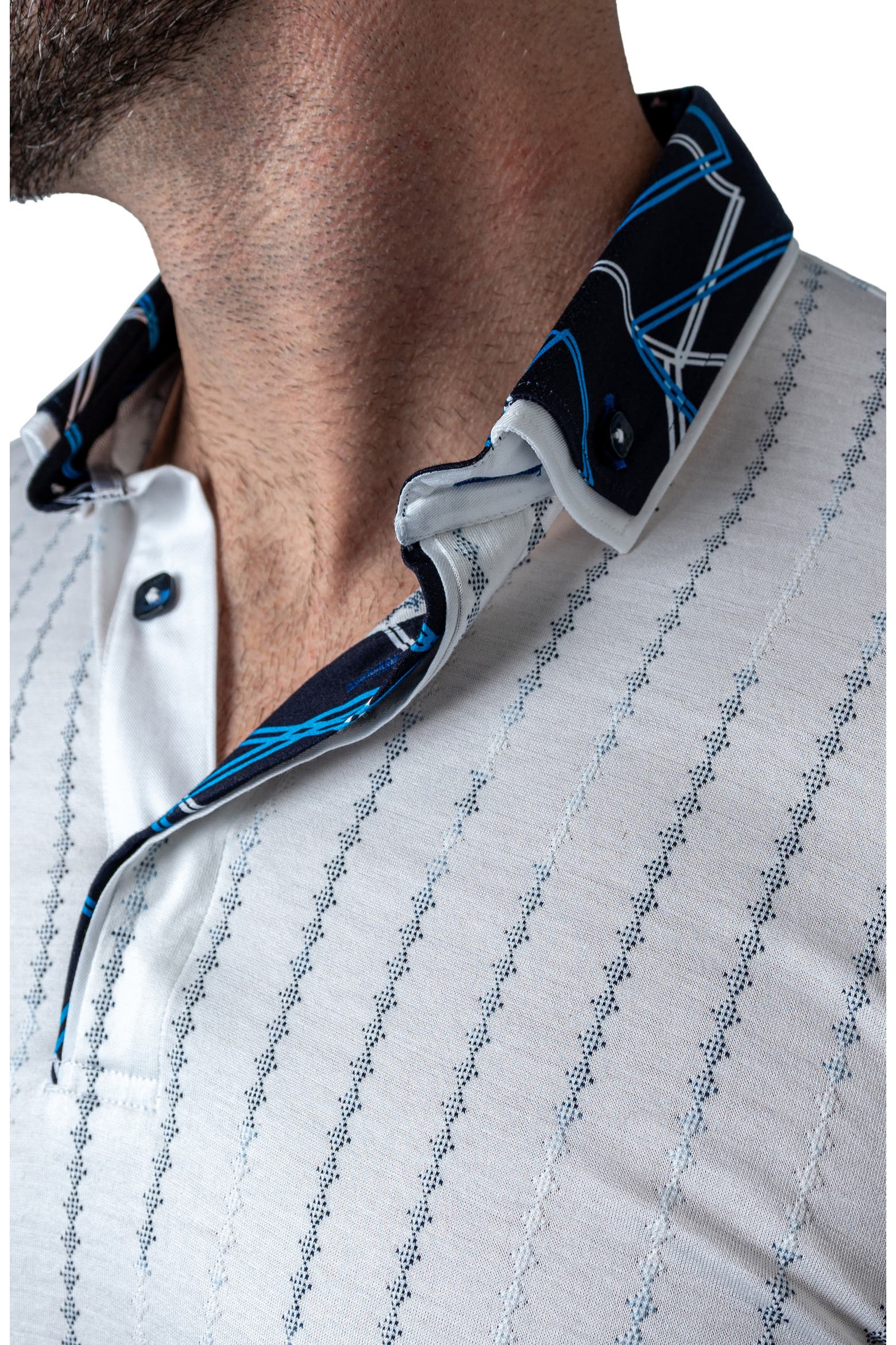 Mozarttrasport White Cotton Button-Down Polo (Men) | Nordstromrack