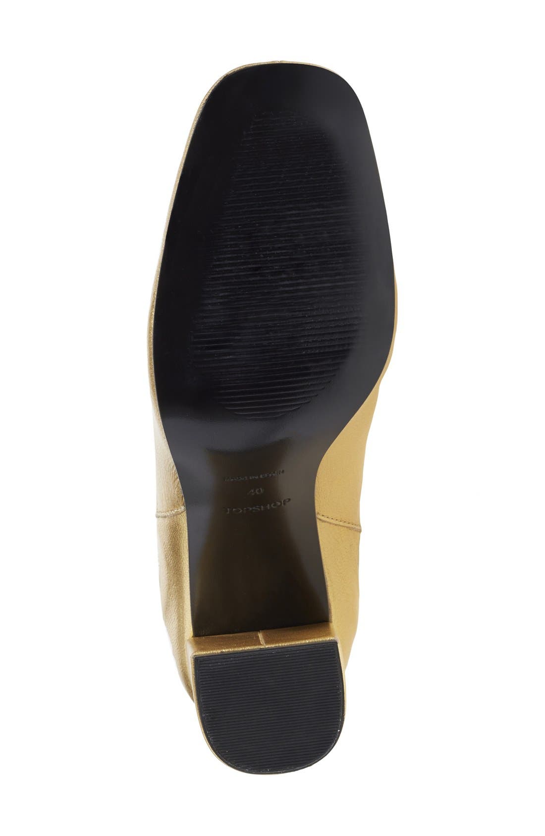 Topshop 'Maria' Chelsea Block Heel Boot, Alternate, color, 