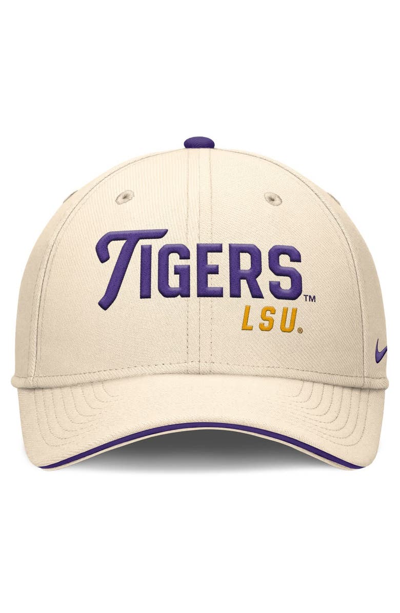 Nike Men's Nike Natural LSU Tigers 2026 Primetime Swooshflex Hat, Alternate, color, Natural