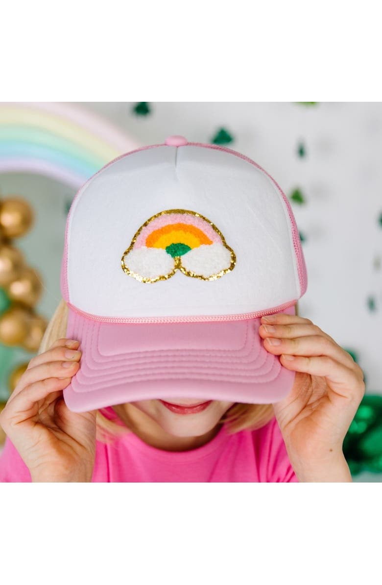 Sweet Wink Rainbow Patch Trucker Hat, Alternate, color, 