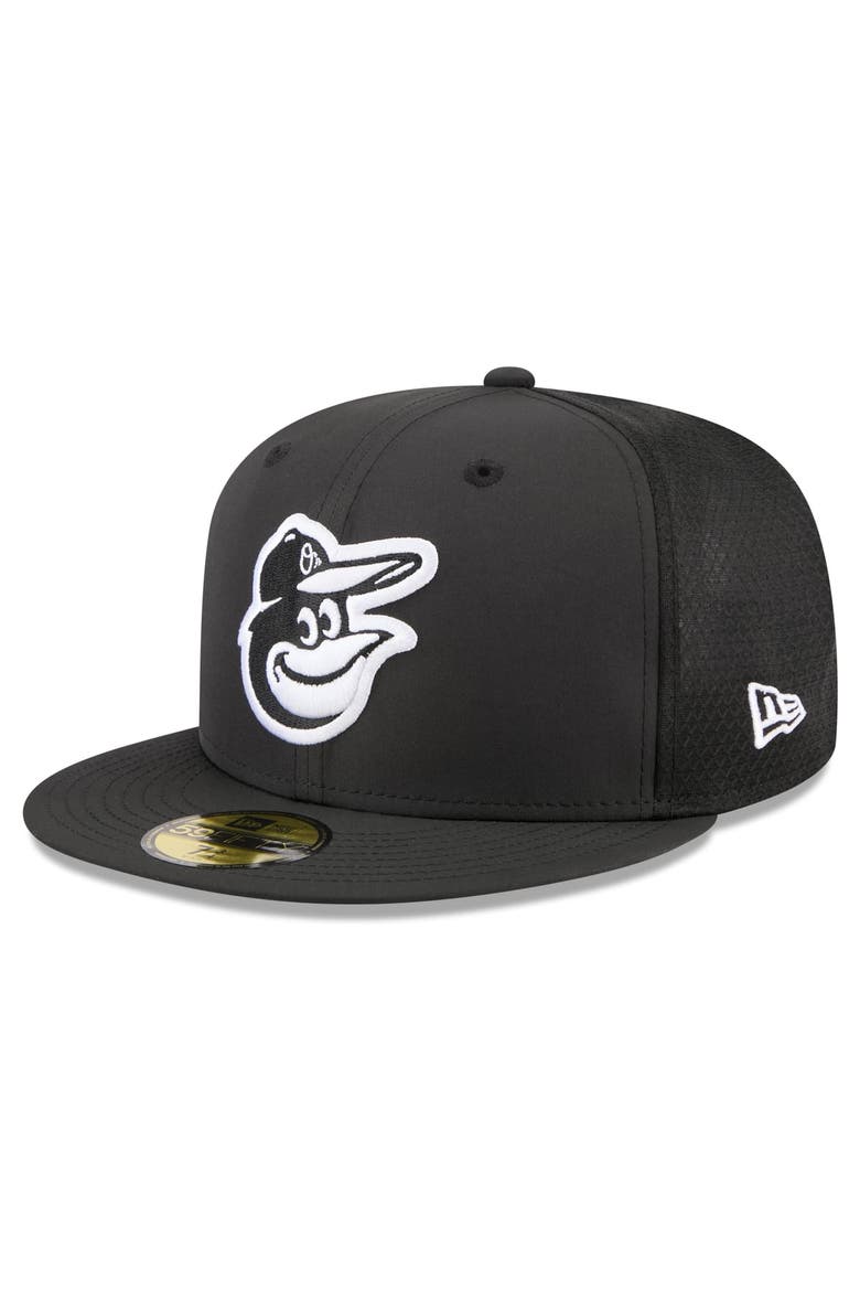 Youth New Era Black Baltimore Orioles Batting Practice 59FIFTY Fitted Hat, Main, color, Black