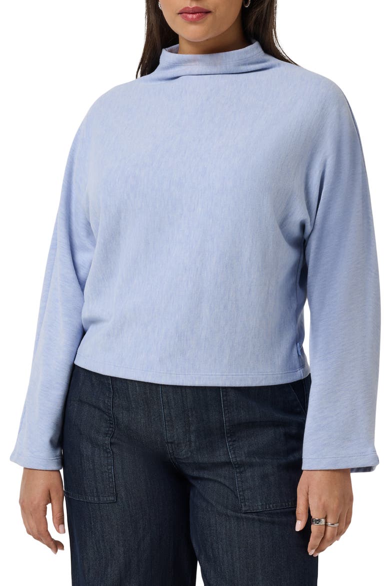 Cloud Mock Neck Pullover, Main, color, HEATHER ENGLISH MANOR