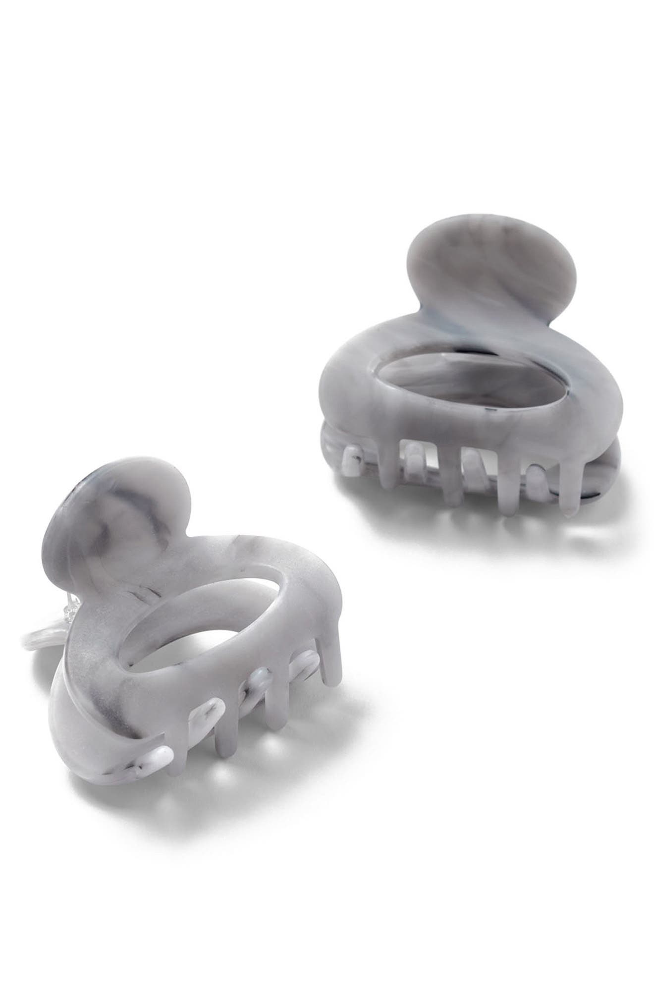 The Hair Edit Set of 2 Assorted Marbled Petite Claw Clips