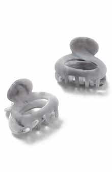 The Hair Edit Set of 2 Assorted Marbled Petite Claw Clips