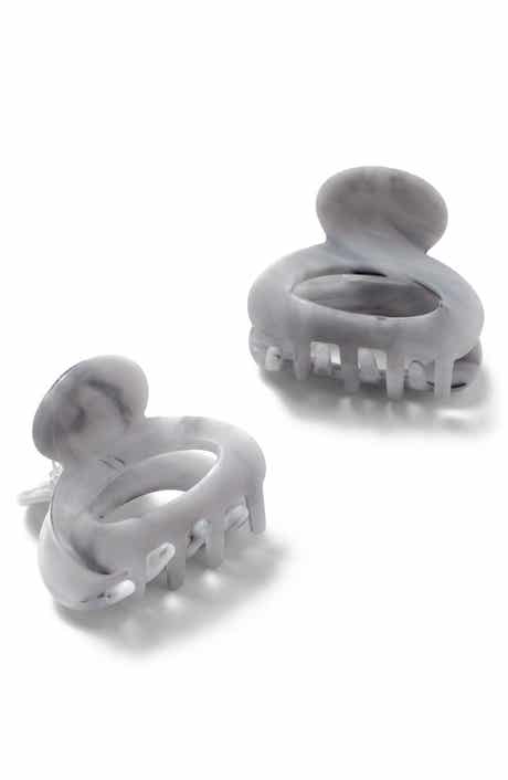 The Hair Edit Set of 2 Assorted Marbled Petite Claw Clips