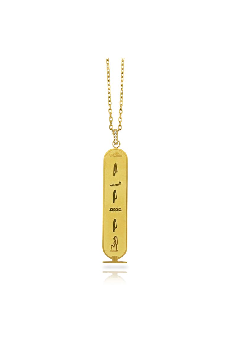 The Legacy Cartouche x The Vic Styles Necklace, Main, color, Gold