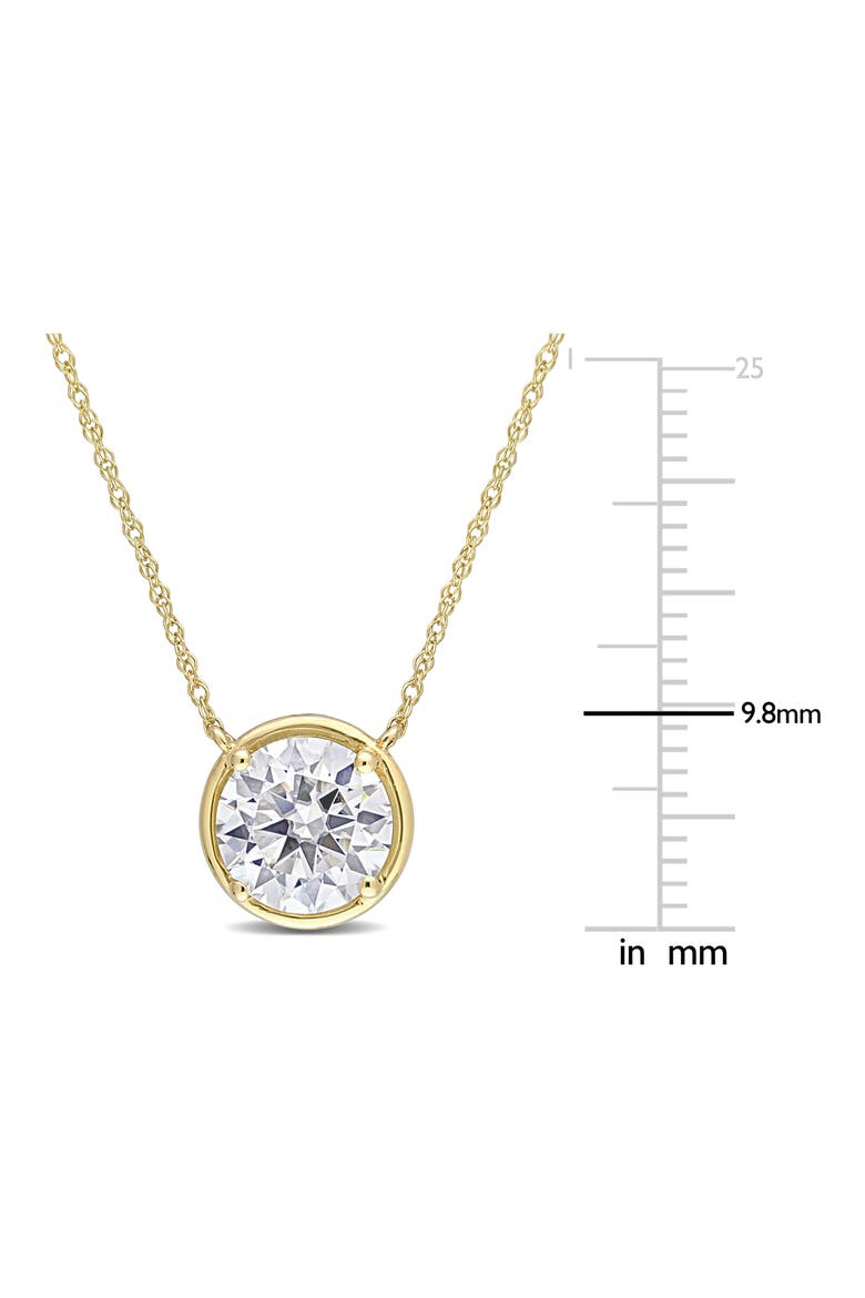 Lab Created Moissanite Pendant Necklace, Alternate, color, WHITE