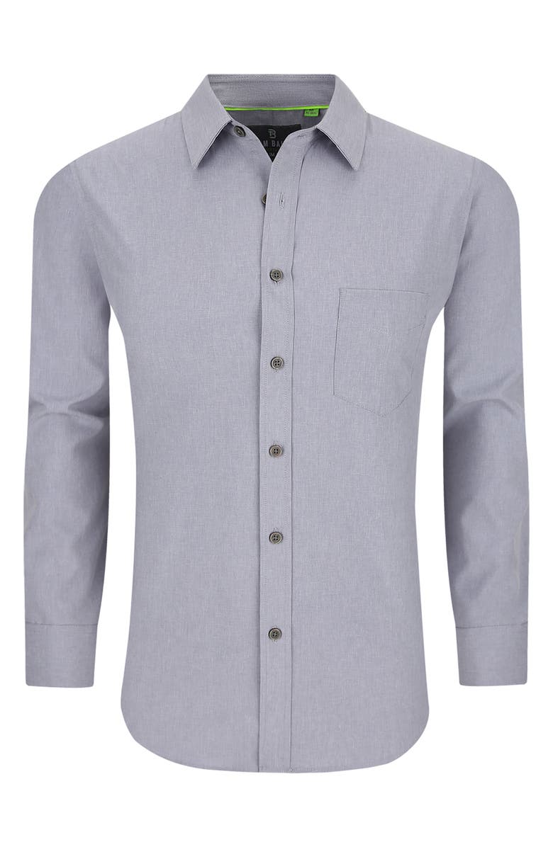 TOM BAINE Solid Performance Long Sleeve Button-Up Shirt, Alternate, color,