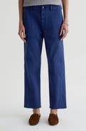 AG Analeigh High Waist Ankle Straight Leg Twill Pants