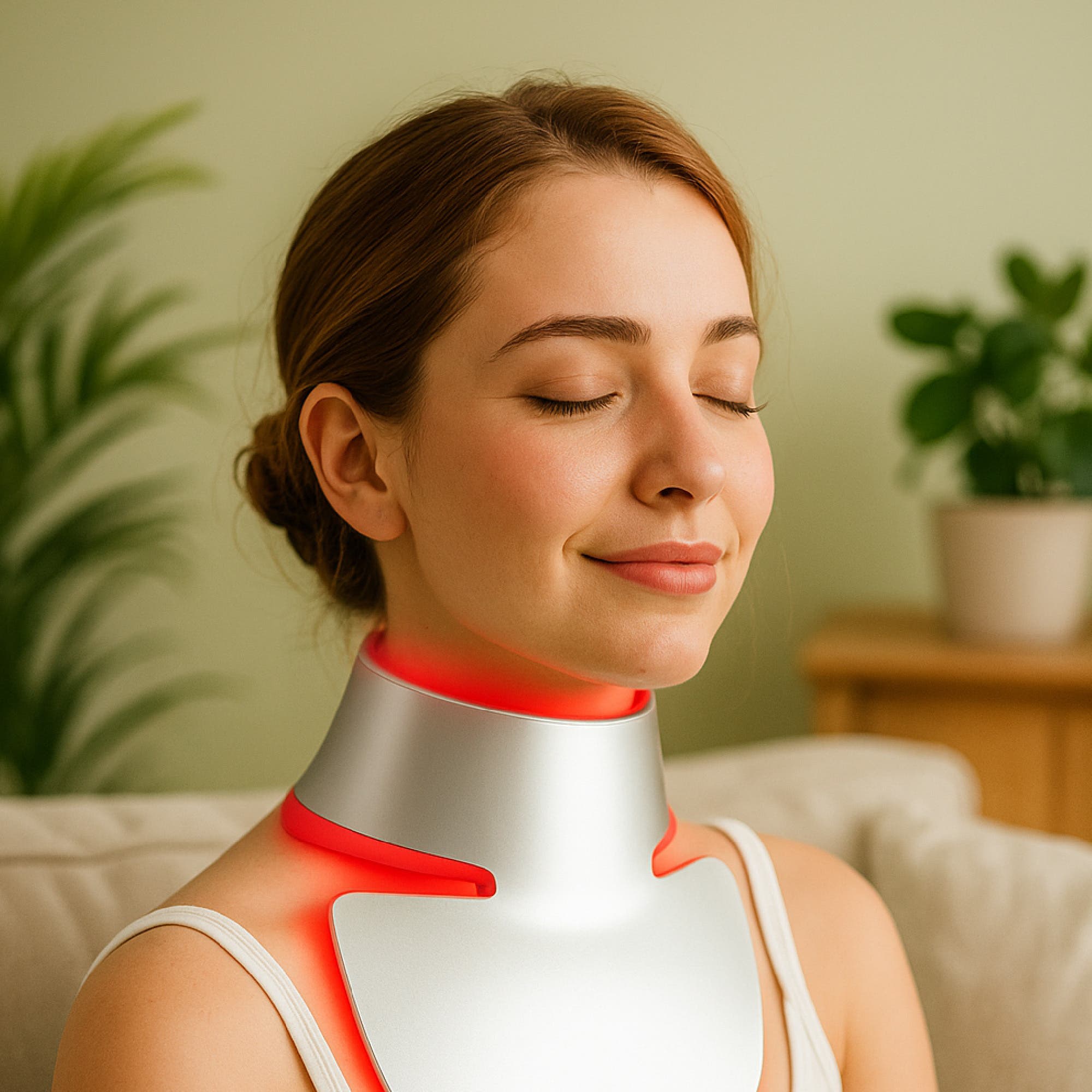 7-in-1 LED Light Therapy Face Mask, Sculpting Wand, and Neckplate