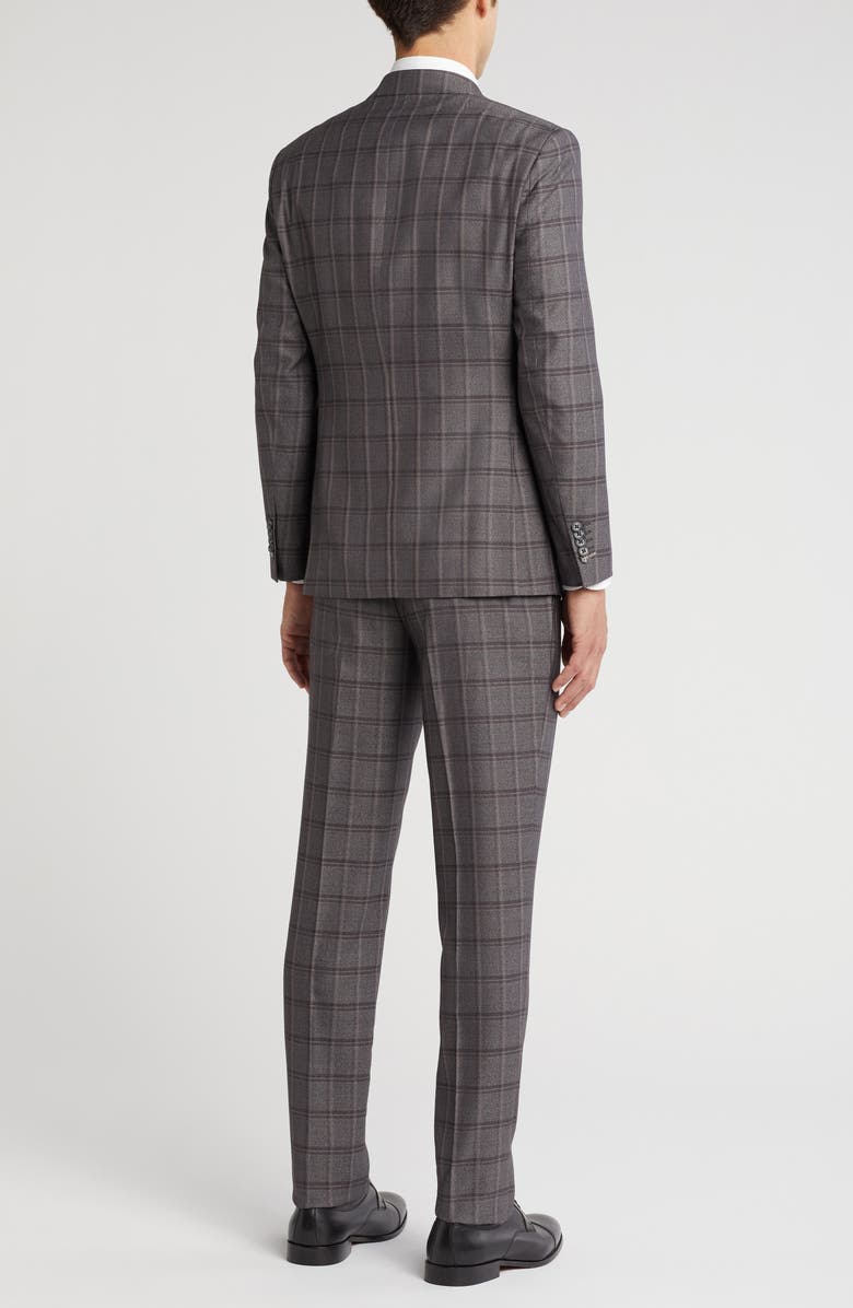 English Laundry Double Breasted Flat Front Suit, Alternate, color, Grey