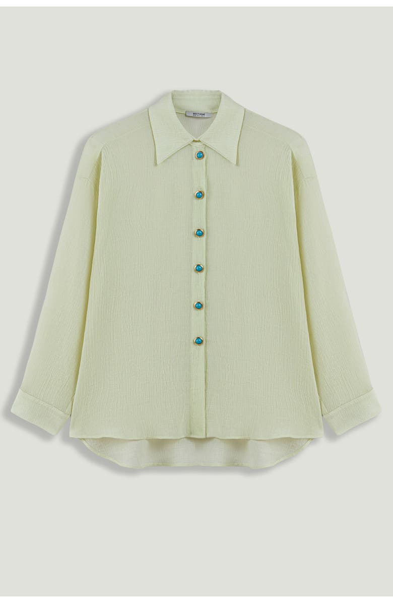Nocturne Bustier Set Shirt, Alternate, color, Mint Green
