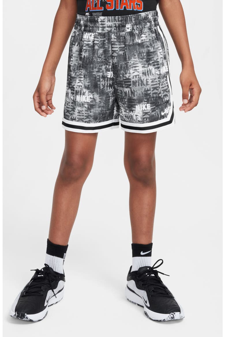 Kids' DNA24 Dri-FIT Basketball Shorts, Main, color, BLACK/ WHITE