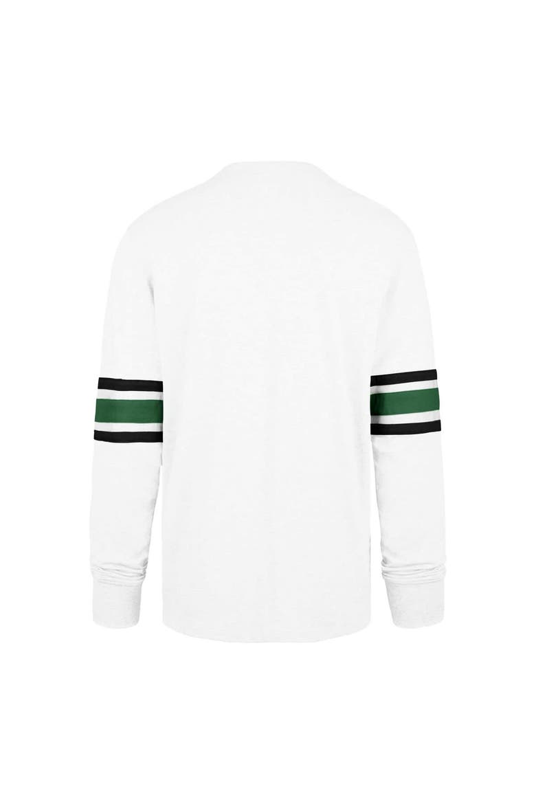Men's '47 White New York Jets Gridiron Throwback Premier Brex Long Sleeve T-Shirt, Alternate, color, White