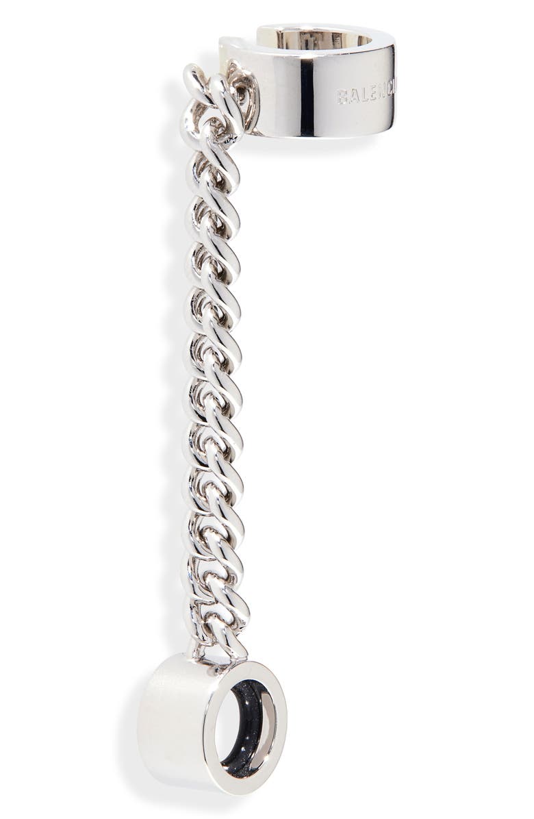Balenciaga Bluetooth<sup>®</sup> Earbud Linear Drop Ear Cuffs, Alternate, color, 