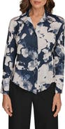 Donna Karan New York Floral Button-Up Shirt