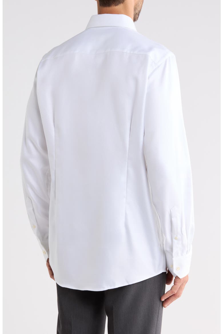 Contemporary Fit King Twill Shirt, Alternate, color, WHITE